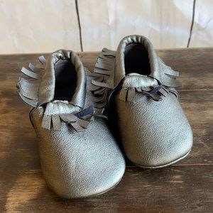 Romirus silver moccasins size 2
